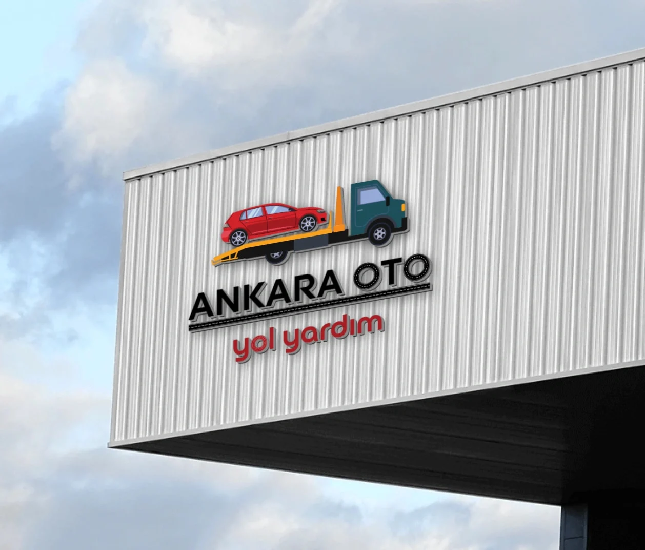Bina cephesindeki araç taşıma simgeli tabela